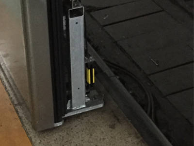 安全光柵在北京地鐵2號線的應用現場圖片